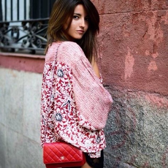 New! Authenticated Chanel CC Patent Leather CORAL RED MINI Bag SHW WOC - Picture 10 of 16